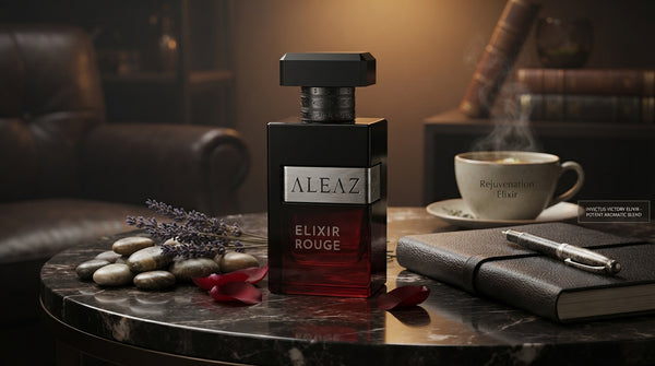 ALEAZ Elixir Rouge amber spiced Eau de Parfum for men — 50 ml bottle